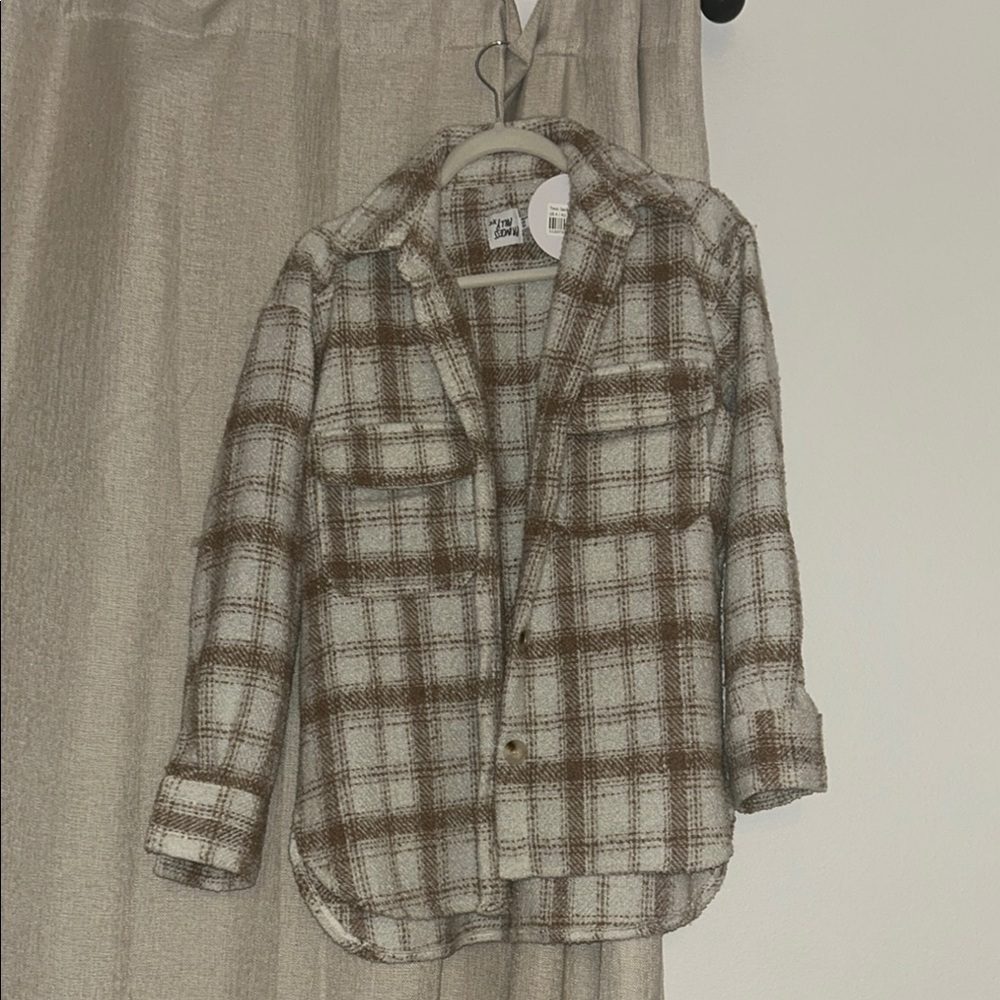 Plaid Button-Up Shirt